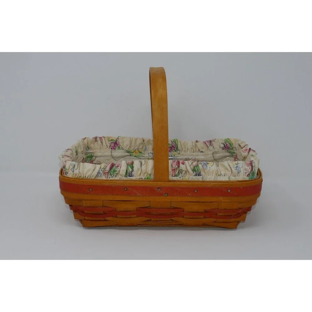 Longaberger 2000 Mother's Day Early Blossoms Basket, Liner & Protector